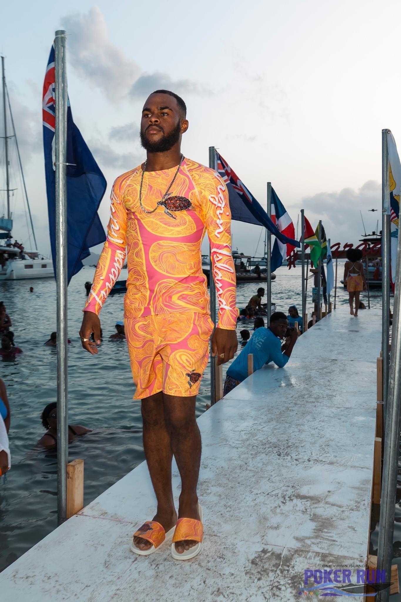 Pink TT Recycled Swim Trunks