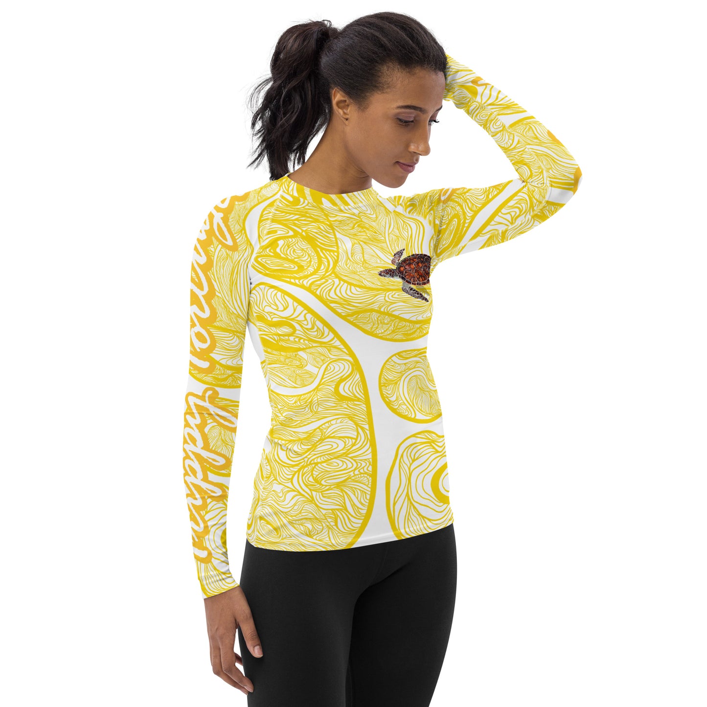 Yellow TT Women's Rash Guard