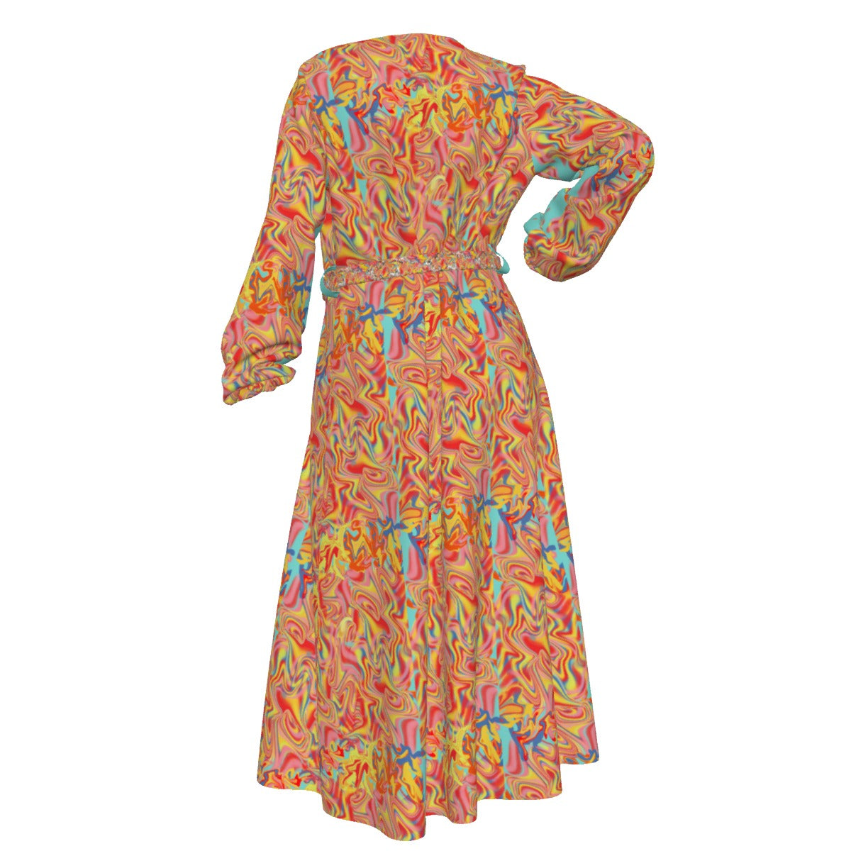 Koi Women's Lace-up Chiffon Robe