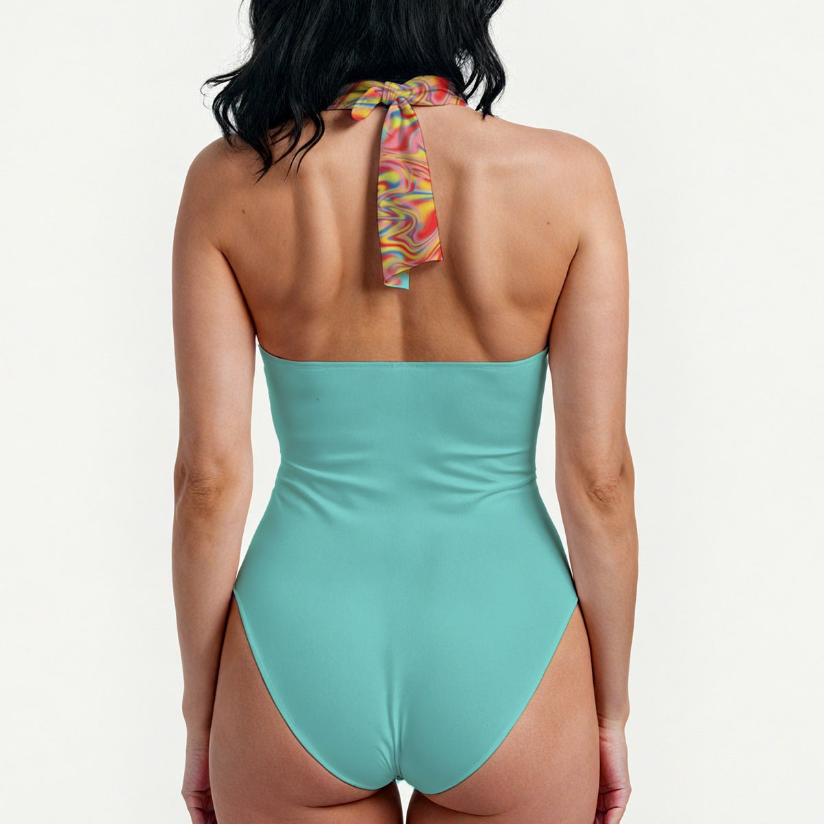 Koi Women's Backless Cross-Body Swimsuit