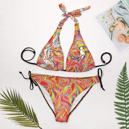 Koi V-Neck Bikini Set