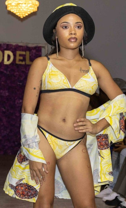 Sexy Yellow TT Bikini