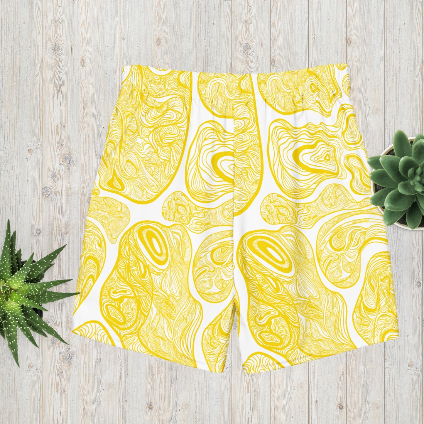 Yellow TT Men's Swim Trunks