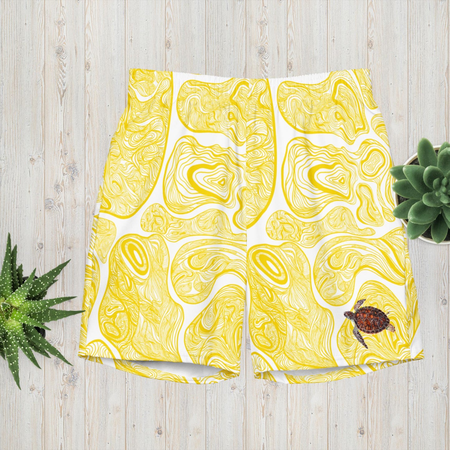 Yellow TT Men's Swim Trunks