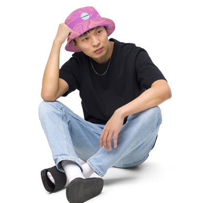 Purple Reversible Bucket Hat