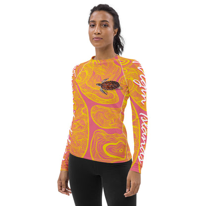 Pink Women's Rash Guard