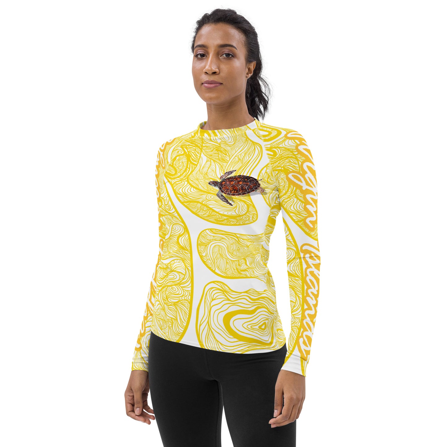 Yellow TT Women's Rash Guard