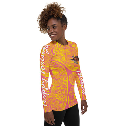 Pink Women's Rash Guard