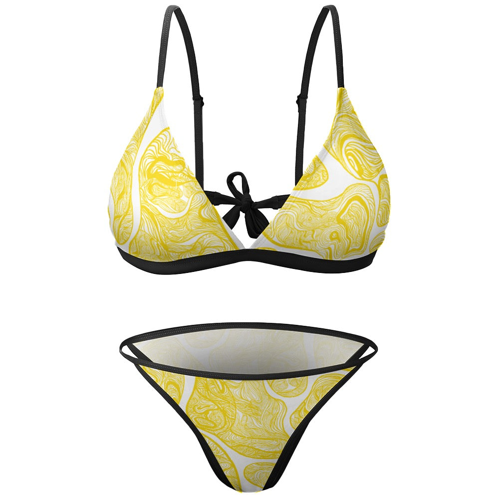 Sexy Yellow TT Bikini