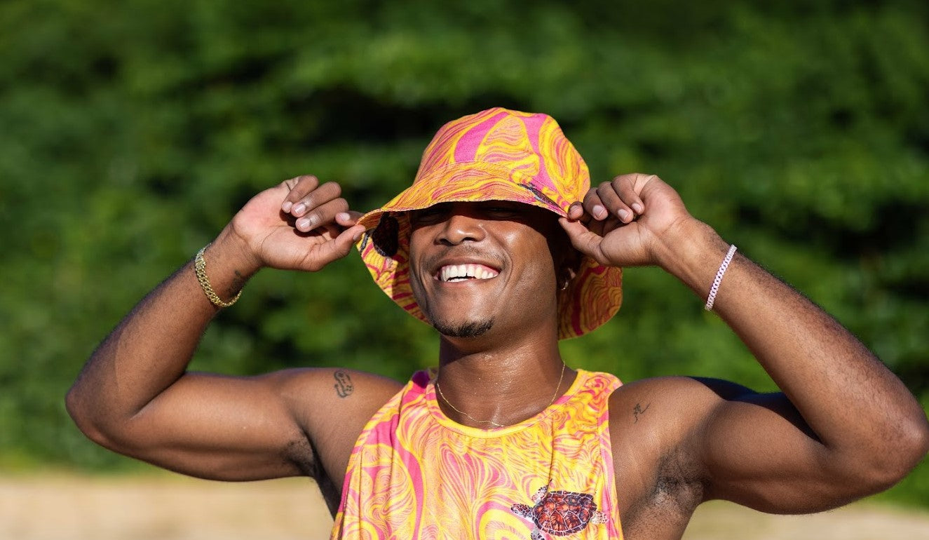 Pink Reversible Bucket Hat